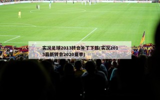 实况足球2013转会补丁下载(实况2013最新转会2020夏季)