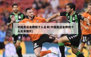 中国奥运金牌榜个人名单(中国奥运金牌榜个人名单图片)