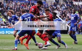中超排名(上赛季中超排名)
