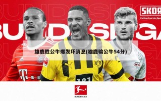 雄鹿胜公牛爆发坏消息(雄鹿输公牛54分)