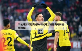 羽毛球双打比赛规则(羽毛球双打比赛规则视频教程)