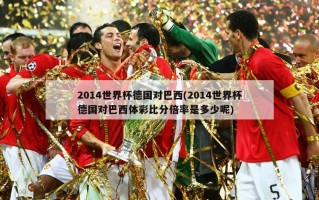 2014世界杯德国对巴西(2014世界杯德国对巴西体彩比分倍率是多少呢)