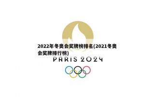 2022年冬奥会奖牌榜排名(2021冬奥会奖牌排行榜)