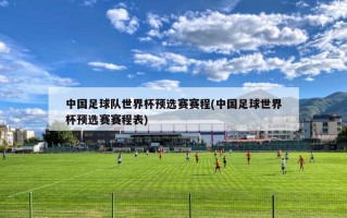 中国足球队世界杯预选赛赛程(中国足球世界杯预选赛赛程表)