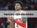 中超积分排名(中超积分排名变动情况)