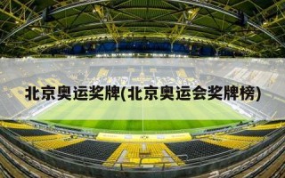 北京奥运奖牌(北京奥运会奖牌榜)