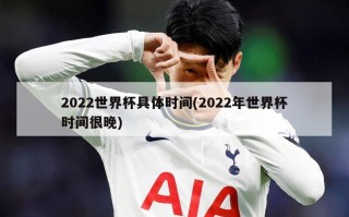 2022世界杯具体时间(2022年世界杯时间很晚)