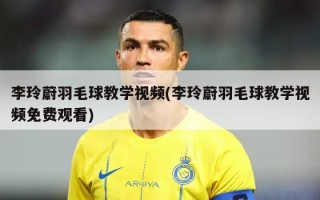 李玲蔚羽毛球教学视频(李玲蔚羽毛球教学视频免费观看)