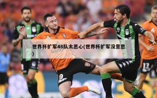 世界杯扩军48队太恶心(世界杯扩军没意思)
