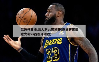 欧洲杯直播:意大利vs西班牙(欧洲杯直播意大利vs西班牙谁胜)