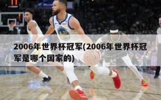 2006年世界杯冠军(2006年世界杯冠军是哪个国家的)