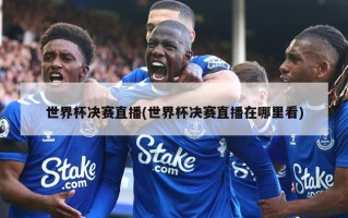 世界杯决赛直播(世界杯决赛直播在哪里看)