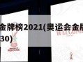 奥运会金牌榜2021(奥运会金牌榜2021赛程730)