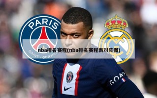 nba排名赛程(nba排名赛程表对阵图)