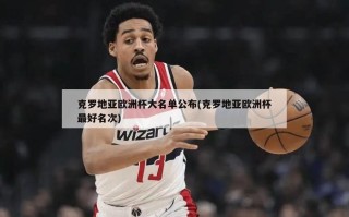 克罗地亚欧洲杯大名单公布(克罗地亚欧洲杯最好名次)
