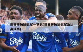 世界杯历届冠军一览表(世界杯历届冠军及比赛成绩)
