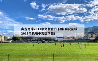 实况足球2011中文版官方下载(实况足球2011手机版中文版下载)